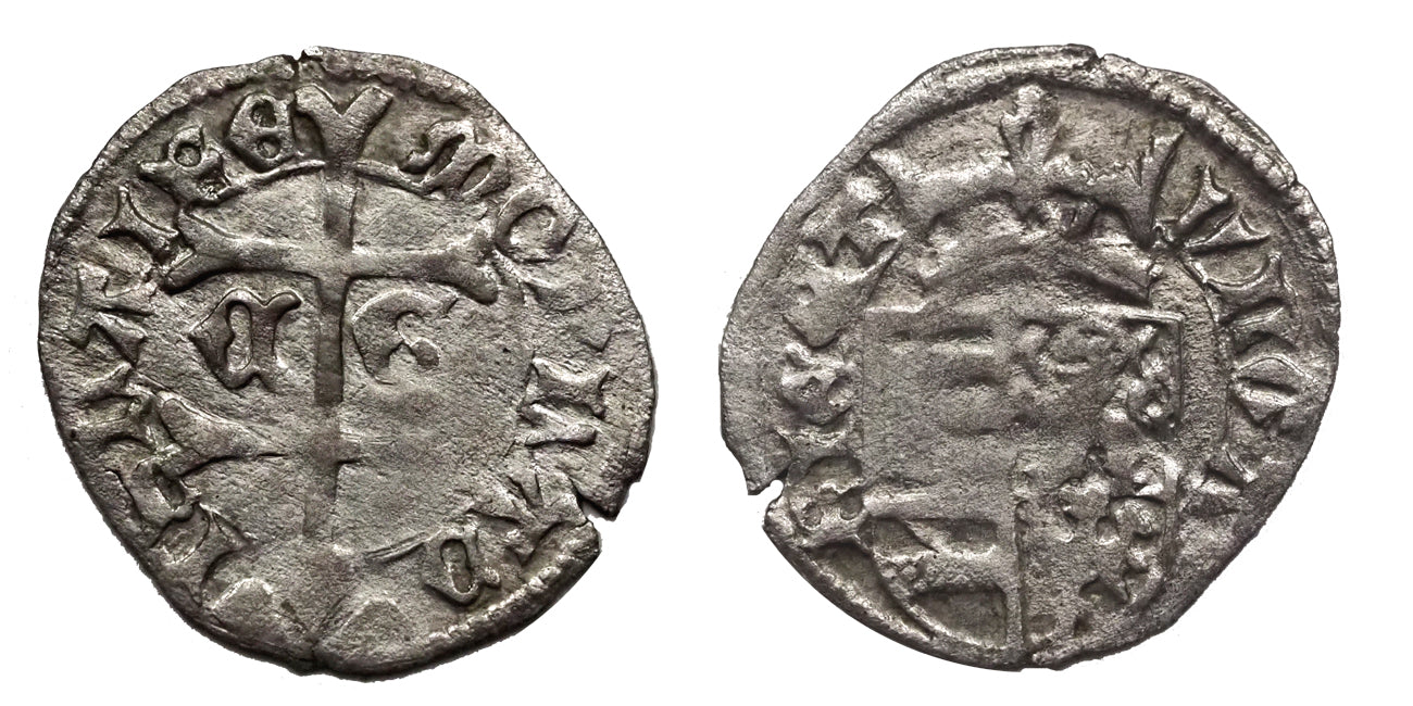 V.László 1453-1457denár Kassa