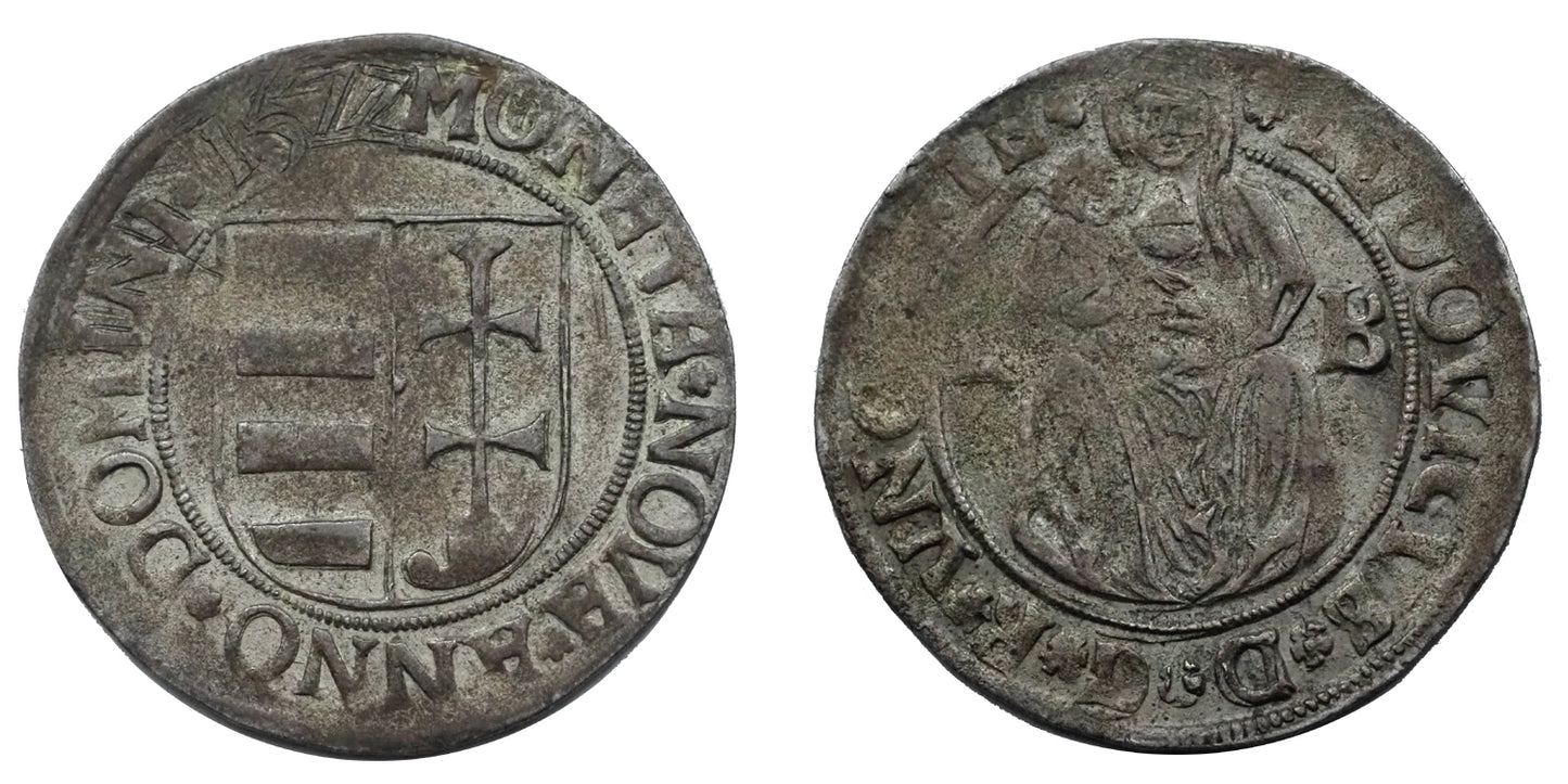 II.Lajos 1516-1526 garas 1522 L-B