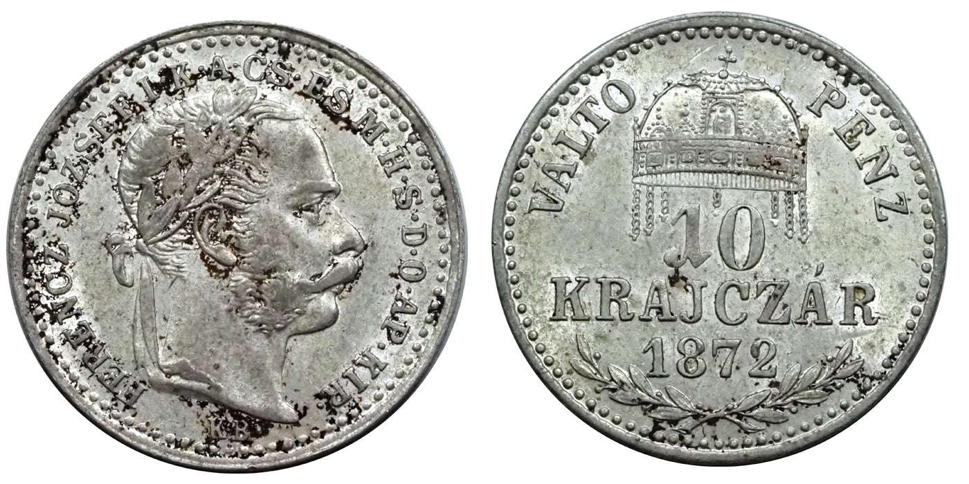 Ferenc József 1848-1916 10 krajcár 1872 KB