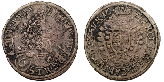 I.Lipót 1657-1705 6 krajcár 1673