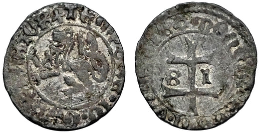 Hunyadi János denár RR!