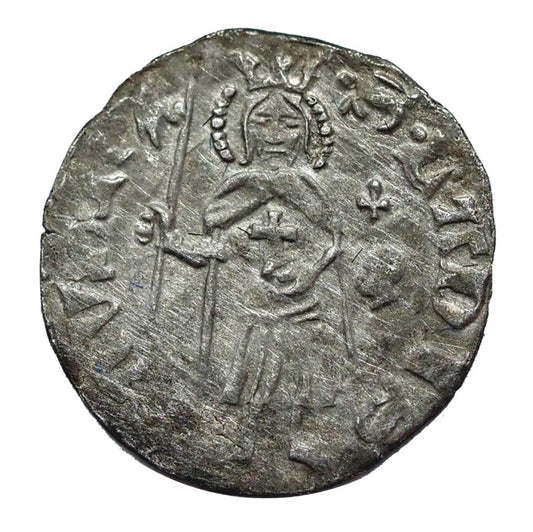 I.Lajos 1342-1382 denár szerecsenfej-liliom RR!