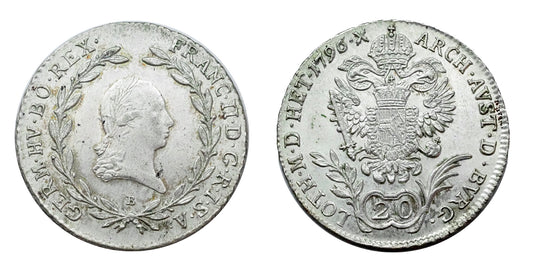 Ferenc 1792-1835 20 krajcár 1796
