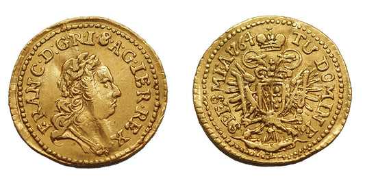 Lotharingiai Ferenc 1/4 dukát 1764 NB R!