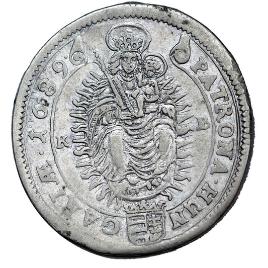 I.Lipót 1657-1705 XV krajcár 1689 KB