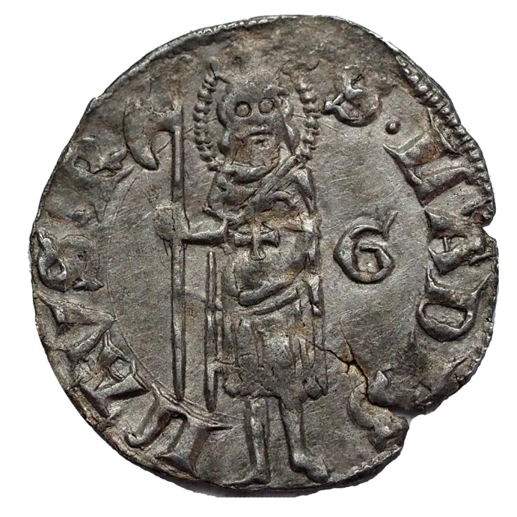 I.Lajos 1342-1382 denár korona-G UNIKUM!