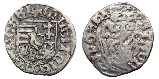 Hunyadi Mátyás 1458-1490 denár RR!