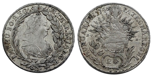 Mária Terézia 1740-1780 20 krajcár 1774